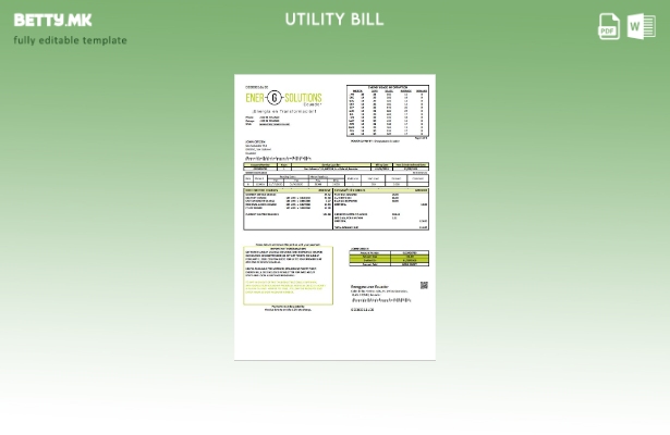 модерен стил Еквадор Energysource Еквадор за енергетски комунални сметки шаблон 